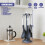 GEEZY GEEZY 6 Piece Kitchen Utensil Set with Rotating Stand Non-Scratch Cooking Tools Grey 4