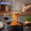 GEEZY GEEZY 6 Piece Kitchen Utensil Set with Rotating Stand Non-Scratch Cooking Tools Grey 5