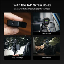 Pocket 2230 M.2 NVMe SSD Enclosure with 1/4inch Screw Holes LCD Display USB Type-C 3.2 Gen2 10Gbps Photography Edition B