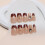 French Nude Fake Nails with Wine Red Tip 8