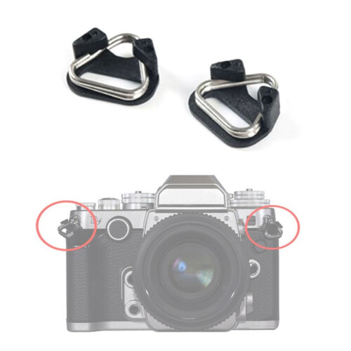 4 Set Camera Strap Buckle, Split Triangle Ring Replacement, Durable Belt Hook for Digital Camera Shoulder Straps 1