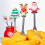 Cute Cartoon Fruit Forks - Reusable Silicone Salad Forks 3