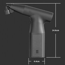 Portable Electric Paint Sprayer, 1500mAh, 24/60mL Bottles, Black