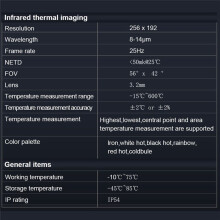 TOOLTOP T7 256x192 Android Type-C Wärmebildkamera 25 Hz Mobile Wärmebildkamera Zur Fehlererkennung Von Solarpanel-Stromgeräten