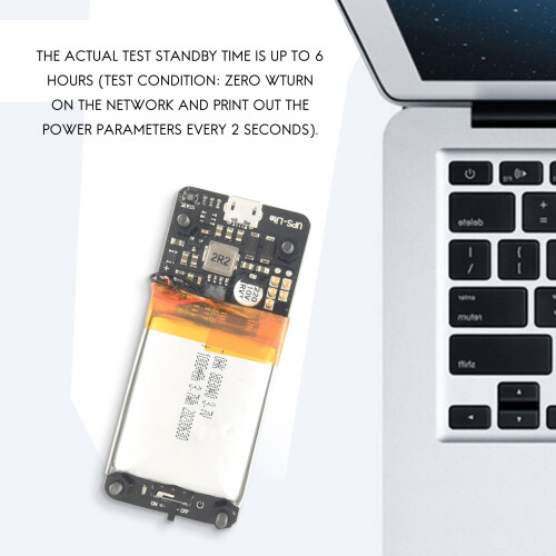 Nova UPS Lite V1.2 Placa UPS Power HAT com DetecçãO de Eletricidade da Bateria para Raspberry Pi Zero Zero W 2