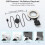 Adjustable LED Selfie Light Vedio Lamp with Clip  Laptop Computer for Live Streaming Self Broadcasting Conference Chat 8