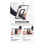 Universal Tablet Stand Foldable Storage Sticky Tablet Bracket for Desktop E-Reader Bracket Tablet Holder Dark Grey 9