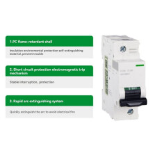 A9 C120H Dvärgbrytare C Typ 80A Effektbrytare One-Stop Elektrisk Högströmsluftbrytare 4P