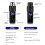Convertitore per Microfono Wireless UHF XLR Ricaricabile Trasmettitore e Ricevitore Microfono per Microfono Capacitivo da 48 V 4