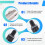 New UHF Wireless Mic Adapter XLR Transmitter & Receiver Converter Wireless Mic Rechargeable for Live Interview/Studio 6