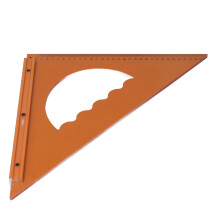 Règle en bois pour menuiserie 31x31 cm, outil précis d'angle droit à 90