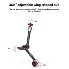 Clamp W/ 1/4 Inch and 3/8 Inch Thread and Power Articulating Magic Arm with 1/4 Inch Thread Screw for Monitor