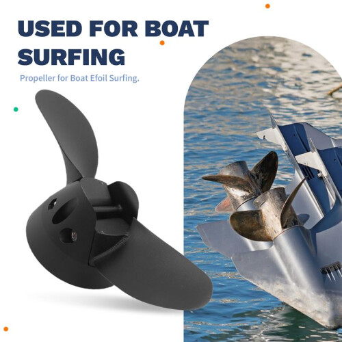 4,8 Polegadas 2-Blade Folding Propeller Motor Boat Propellers Motor Elétrico Outboard Propeller para  Efoil Surfing 2
