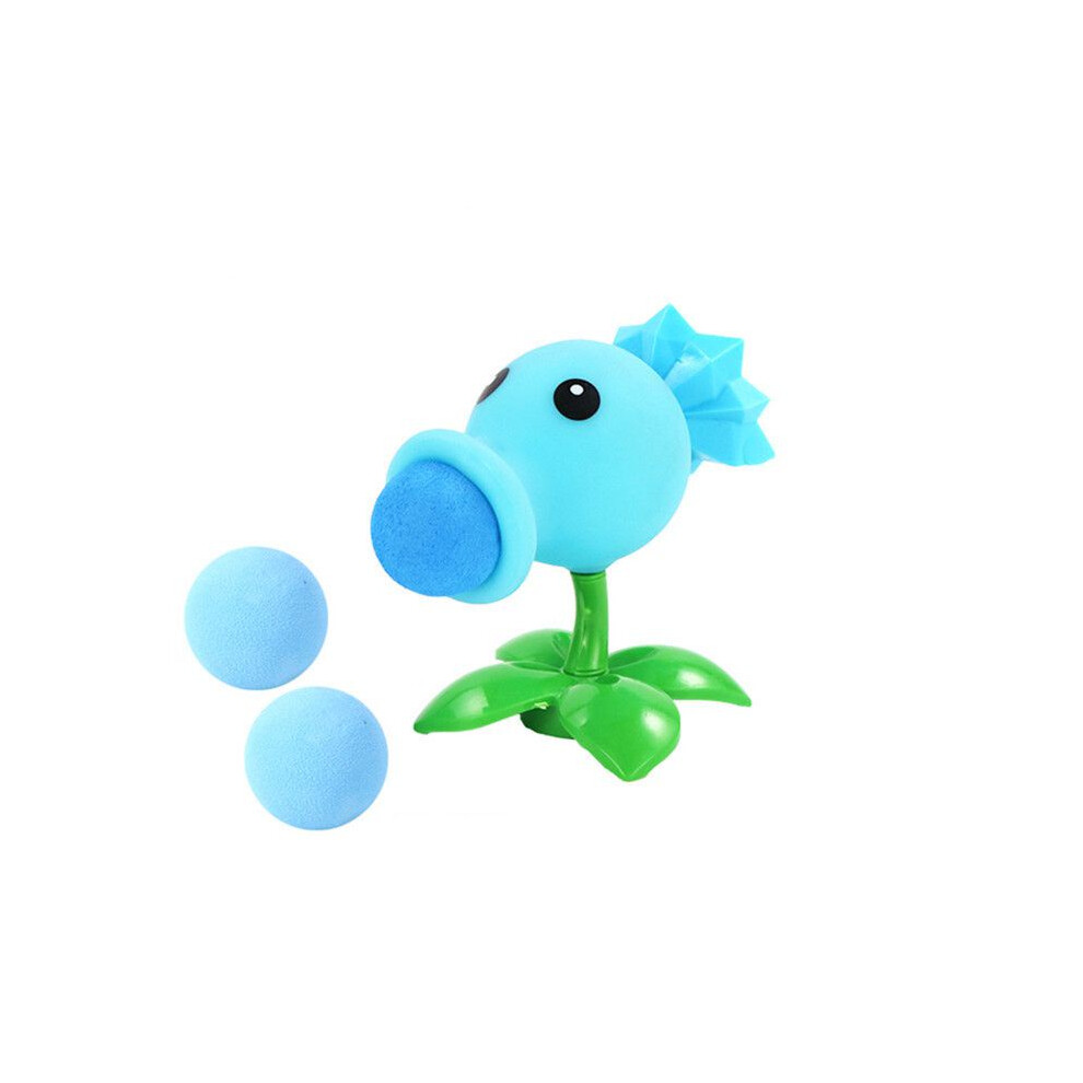 (SnowPea) Vs Plants Zombies Cartoon Plant Shooter Toy Pea Shooter Shooting Kids Toy Gift