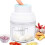 Food Processor, USB Rechargeable Powerful Motor Ginger Garlic Masher,Kitchen Food Mixer Tools 6