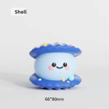 (Shell) Latex Durable Dog Chew Toy With Squeaker For Teething And Supplies Oral Health