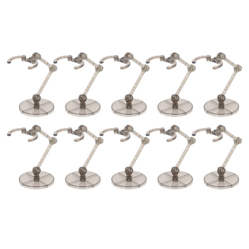 Display Holders for Action Figures 10 Sets for 6 Inch Dolls Translucent Black 2