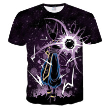 (Purple Black,2XL)3d Print Dragon Ball Z Vegeta Goku Super Saiyan Tshirts Casual Tee Shirts Anime