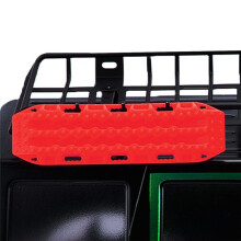 2PCS RC Car Upgrade Escape Plate Protection Plate for 1/10 SCX10 TRX4 TRX6 RC Car Upgrade Accessories Red