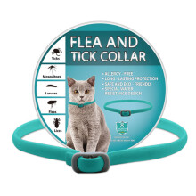 (Light Blue)Pet Flea Tick Collar For Dogs And Cats Adjustable Size Eco Friendly Pvc Material
