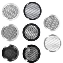 Aluminum Car Tweeter Speaker Grill Cover, 3.5 Inch, Full Metal Mesh Grille for Audio Enhancement Black