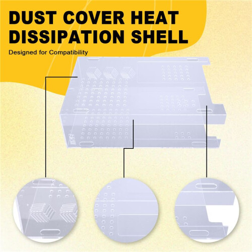 Dust Cover Heat Dissipation Shell Protective Display Box for PS5 Slim Digital Edition & Disc Edition Vertical Version 1