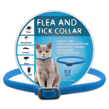 (Blue)Pet Flea Tick Collar For Dogs And Cats Adjustable Size Eco Friendly Pvc Material