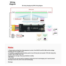 Flipsky BMS Board 6S-28S 12A Based VESC CAN Passive Balance Lifepo4 LTO Battery Protection Board for Electric Scooter,B