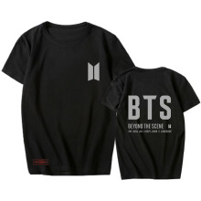 (#4 Black,2XL)Kpop Bts Tshirt Love Speak Yourself Concert Tshirt Casual Tee Jk Rm Jimin Tops