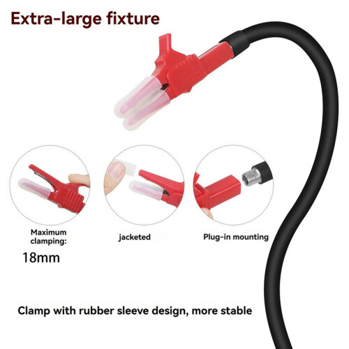 Adjustable Table Clamp Base Helping Hands Soldering Third Hand Tools 4 Flexible Gooseneck Arms for Electronics Repair A