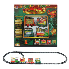 (D) Gift Christmas Led Musical Electric Traintrack Set Kids Toys Home Party Decor