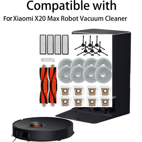 Accessory Set for  X20 Max Robot Vacuum Cleaner, Replacement Parts 1