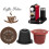 20 Pcs Reusable Refillable Coffee Capsule Filters for  with Spoon Brush Kitchen Accessories Coffee Filter Black 6
