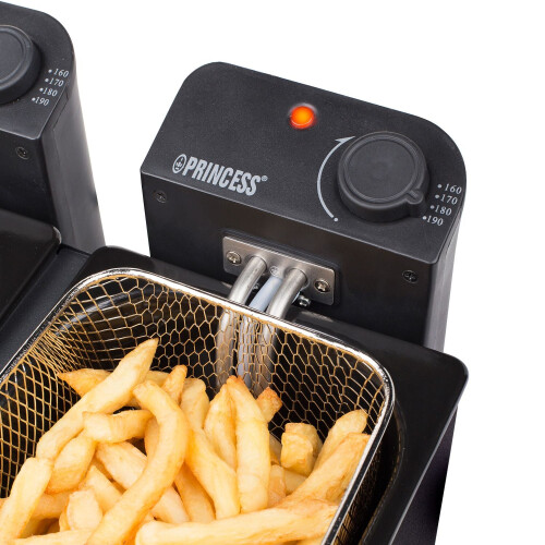 Princess Fritteuse Double 2x3L 2x1800W Schwarz 1