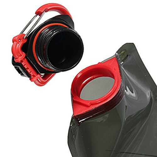 2Pc 700 ML Foldable Reusable Water Bag Drink Bottle Free BPA Bicycle Bottle Black