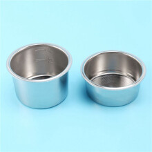 4 Confezioni di Filtri da 2/4 Tazze da 51 mm, Cestello Portafiltro di Ricambio Senza Fondo per Caffè, per  EC680 EC685