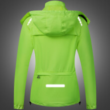 Lightweight Waterproof Running & Hiking Jacket Women M-2XL, Green/Black