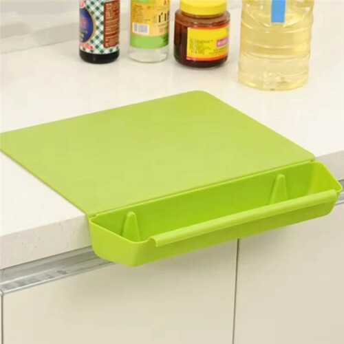 Candy Color Kitchen Practical 2-in-1 Storage with Vegetable Slot Cutting Board Cutting Board Plastic Thickened Red 2