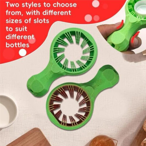 2pcs Jar Openers Multi Function Can Opener Bottle Opene Easy to Use for Children, Elderly and Arthritis 1