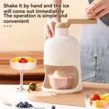Manual Ice Crusher with Ice Tray Great for Smoothies, Shaved Ice, and Cocktails Small Manual Ice Crusher