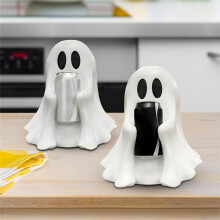 Lindo Portavasos Fantasma, Portavasos Fantasmal de Halloween, DecoracióN de Escritorio Personalizada para Fiestas