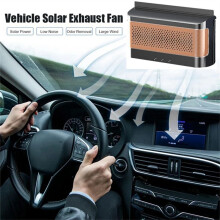 Car Solar Powered Exhaust Fan Air Flow Window Cooling Fans Summer Solar Ventilator Powered Exhaust Fan Radiator