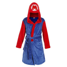 (Red,L)Mario Naruto Dragon Ball Präzision Stickerei Flanell Nachthemd Nachthemd Erwachsene