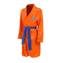 (Orange,L)Mario Naruto Dragon Ball Precisión Bordado Franela Camisón Adulto
