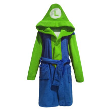 (Green,S)Camicia da notte Mario Naruto Dragon Ball ricamo di precisione flanella adulto
