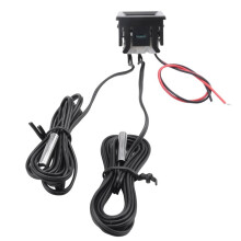 Dual Red LED Digital Display Thermometer Waterproof Temperature Sensor 0.56 Inch