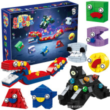 (Blue)The Amazing Digital Circus Building Blocks Set Giocattolo Crazy Circus Pomni Modello Jax