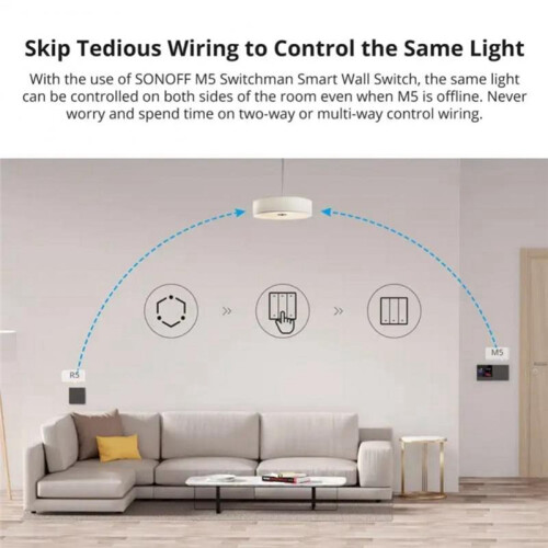 Scene Controller 6-Key Wifi   Battery Powered Remote Control