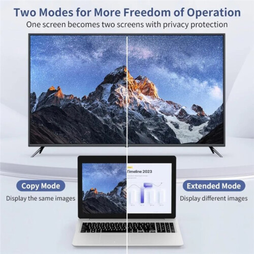 50M 1080P -Compatible Wireless Transmission Transmitter Receiver Video TV Display Extender 2