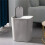 Trash Can Rectangle Plastic Push-Button Dual Compartment 12 Liter Recycling Waste Bin Garbage Can-Grey 6
